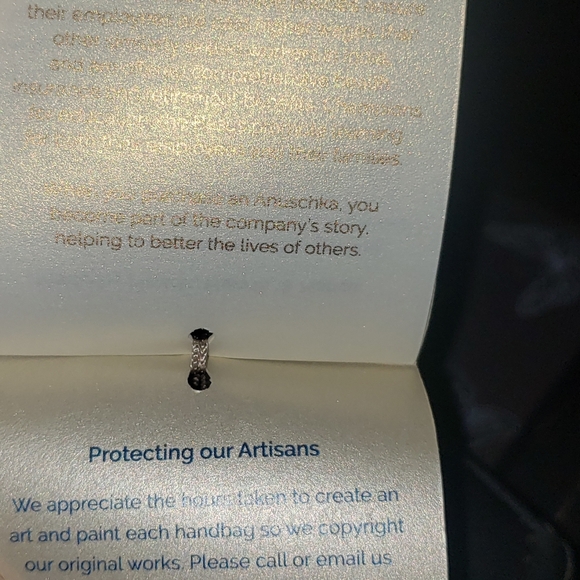 Anuschka Butterfly Keychain NWT - Picture 6 of 11